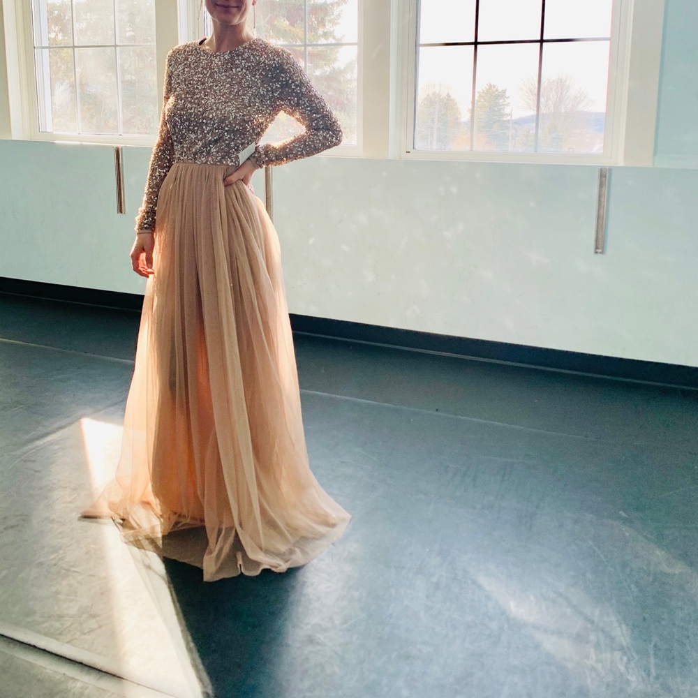Formal Blush Pink Maxi Dress